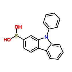 (9-Phenyl-9H-carbazol-2-yl)boronic acid Structure