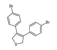 3,4-BIS-(4-BROMO-PHENYL)-2,5-DIHYDRO-THIOPHENE Structure