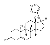 Androst-5-en-3-ol,17-(5-isoxazolyl)-, (3b,17b)- (9CI)结构式