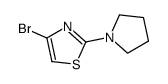 4-bromo-2-pyrrolidin-1-yl-1,3-thiazole结构式