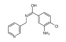 3-氨基-4-氯-N-(3-吡啶基甲基)苯甲酰胺结构式