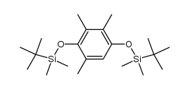((2,3,5-trimethyl-1,4-phenylene)bis(oxy))bis(tert-butyldimethylsilane) Structure