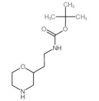 2-吗啉-2-乙基氨基甲酸叔丁酯结构式