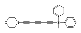 methyl-(6-morpholin-4-ylhexa-1,3,5-triynyl)-diphenylsilane结构式