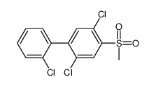 1,4-dichloro-2-(2-chlorophenyl)-5-methylsulfonylbenzene Structure
