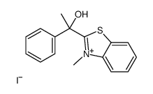 1-(3-methyl-1,3-benzothiazol-3-ium-2-yl)-1-phenylethanol,iodide结构式