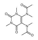 (6CI)-1,3-二甲基-5,6-双(N-甲基乙酰氨基)-尿嘧啶结构式