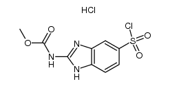 2-[(methoxycarbonyl)-amino]-1H-benzimidazole-5-sulphonylchloride hydrochloride salt Structure