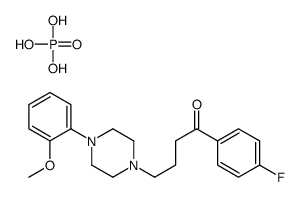 4'-fluoro-4-[4-(o-methoxyphenyl)piperazin-1-yl]butyrophenone dihydrogen phosphate Structure