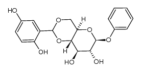 phenyl 4,6-O-(2,5-dihydroxybenzylidene)-β-D-glucopyranoside Structure