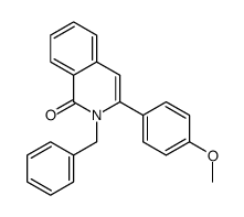 2-benzyl-3-(4-methoxyphenyl)isoquinolin-1-one结构式