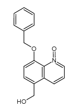 8-(benzyloxy)-5-(hydroxymethyl)quinoline N-oxide结构式