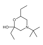 4-tert-butyl-2,6-diethylmorpholin-2-ol Structure