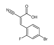 (2E)-3-(4-Bromo-2-fluorophenyl)-2-cyanoprop-2-enoic acid Structure