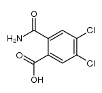 2-carbamoyl-4,5-dichlorobenzoic acid Structure