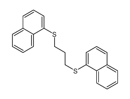 1-(3-naphthalen-1-ylsulfanylpropylsulfanyl)naphthalene结构式