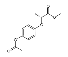 methyl (R)-2-(4-acetoxyphenoxy)propionate结构式