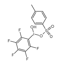 (hydroxy(tosyloxy)iodo)pentafluorobenzene Structure