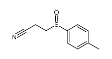 3-[(4-methylphenyl)sulfinyl]propanenitrile结构式