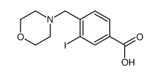 3-碘-4-(吗啉甲基)苯甲酸结构式