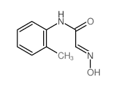 2-(羟基亚氨基)-N-(2-甲基苯基)乙酰胺结构式