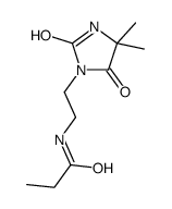 N-[2-(4,4-dimethyl-2,5-dioxoimidazolidin-1-yl)ethyl]propanamide结构式