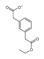 2-[3-(2-ethoxy-2-oxoethyl)phenyl]acetate Structure
