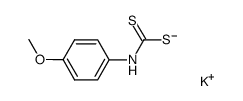 potassium (4-methoxyphenyl)carbamodithioate结构式