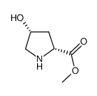cis-4-hydroxy-d-proline methyl ester Structure