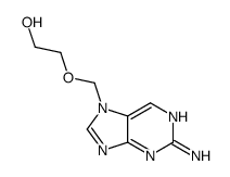 2-[(2-aminopurin-7-yl)methoxy]ethanol结构式