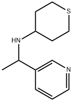 N-(1-(吡啶-3-基)乙基)四氢-2H-噻喃-4-胺结构式