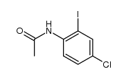 N-(4-chloro-2-iodophenyl)acetamide结构式