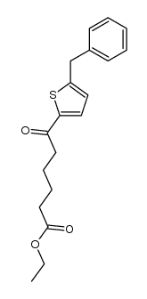 ethyl 5-benzyl-ε-oxothiophen-2-hexanoate Structure
