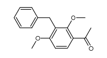 3-benzyl-2,4-dimethoxyacetophenone结构式