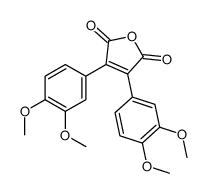 3,4-bis(3,4-dimethoxyphenyl)furan-2,5-dione结构式