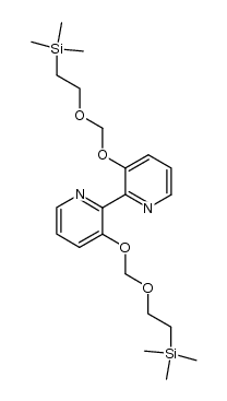 3,3'-Bis[[2-(trimethylsilyl)ethoxy]methoxy]-2,2'-bipyridin结构式