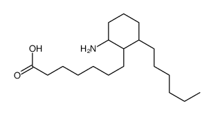 2-(6'-carboxyhexyl)-3-n-hexylcyclohexylamine结构式