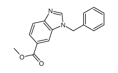 Methyl 1-benzyl-1H-benzo[d]imidazole-5-carboxylate Structure