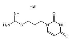 3-(2,4-dioxo-3,4-dihydropyrimidin-1(2H)-yl)propyl carbamimidothioate hydrobromide结构式