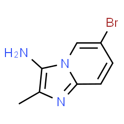 6-溴-2-甲基咪唑并[1,2-A]吡啶-3-胺结构式