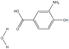 3-Amino-4-hydroxybenzoic Acid Hydrate Structure