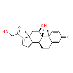 16,17-Didehydro 16-Demethyl Desoximetasone Structure