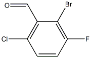 2-bromo-6-chloro-3-fluorobenzaldehyde Structure
