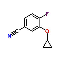 3-(Cyclopropyloxy)-4-fluorobenzonitrile Structure