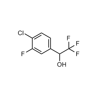 1-(4-Chloro-3-fluorophenyl)-2,2,2-trifluoroethan-1-ol Structure