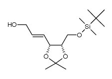 (E,4R,5S)-6-(tert-butyldimethylsilyl)oxy-4,5-isopropylidenedioxy-2-hexenol Structure