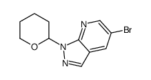 5-Bromo-1-(tetrahydro-2H-pyran-2-yl)-1H-pyrazolo[3,4-b]pyridine Structure