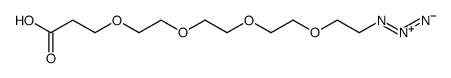 15-叠氮基-4,7,10,13-四氧杂十五烷酸结构式