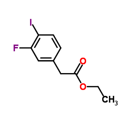 3-氟-4-碘苯乙酸乙酯结构式