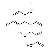 3-(5-fluoro-2-methoxyphenyl)-2-methoxybenzoic acid结构式